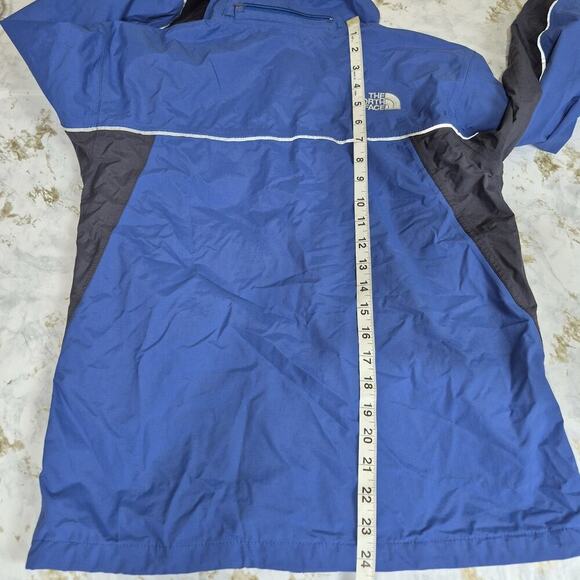 The North Face Boys Jacket Large Blue Hyvent Windbreaker Reflective Waterproof - Picture 6 of 11